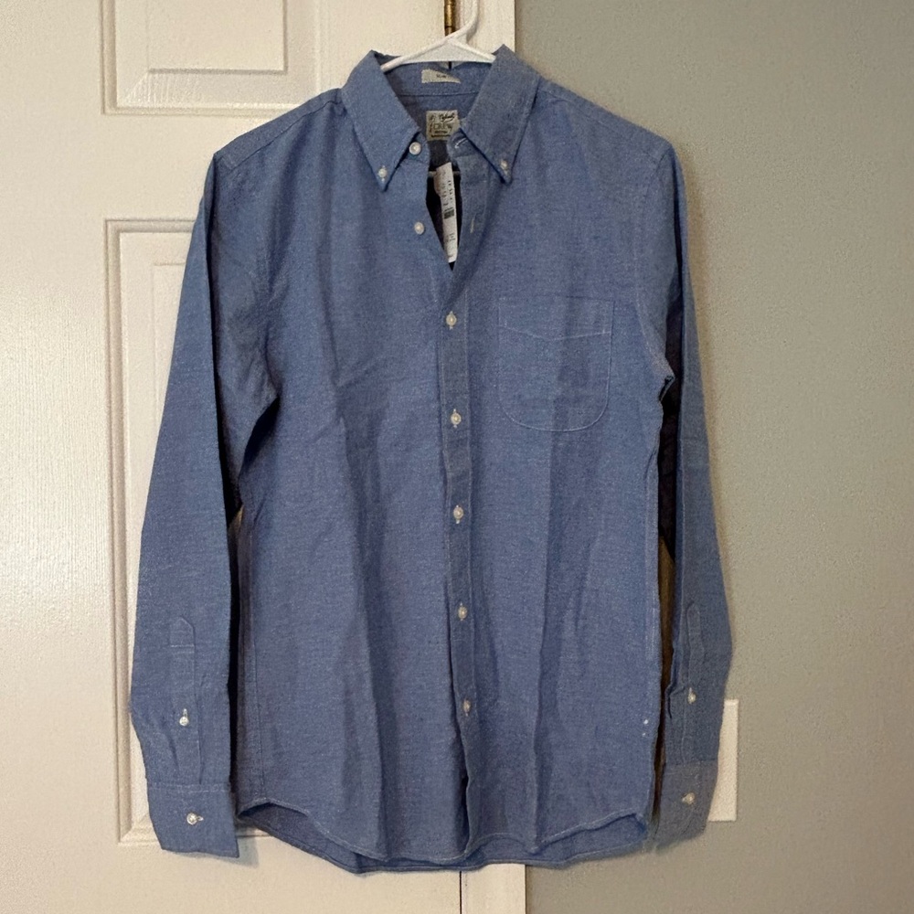 NEW jcrew blue button up